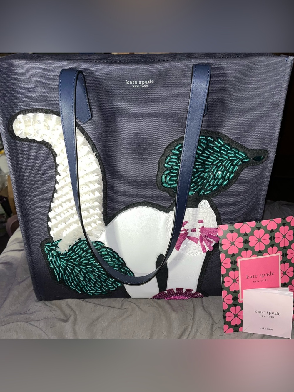 Kate Spade New York NWOT Kitt Embellished Extra Large North South Tote